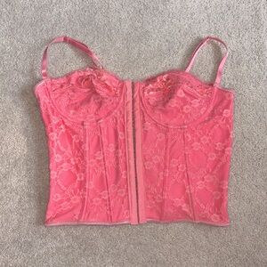 Pink Lace Corset